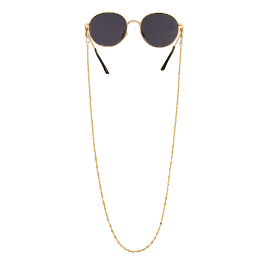 Curly Twist Sunglasses Chain Gold