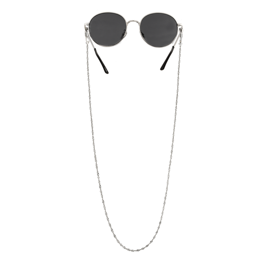 Curly Twist Sunglasses Chain Silber
