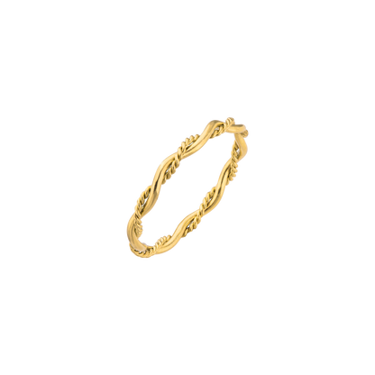 Curly Twist Ring Gold