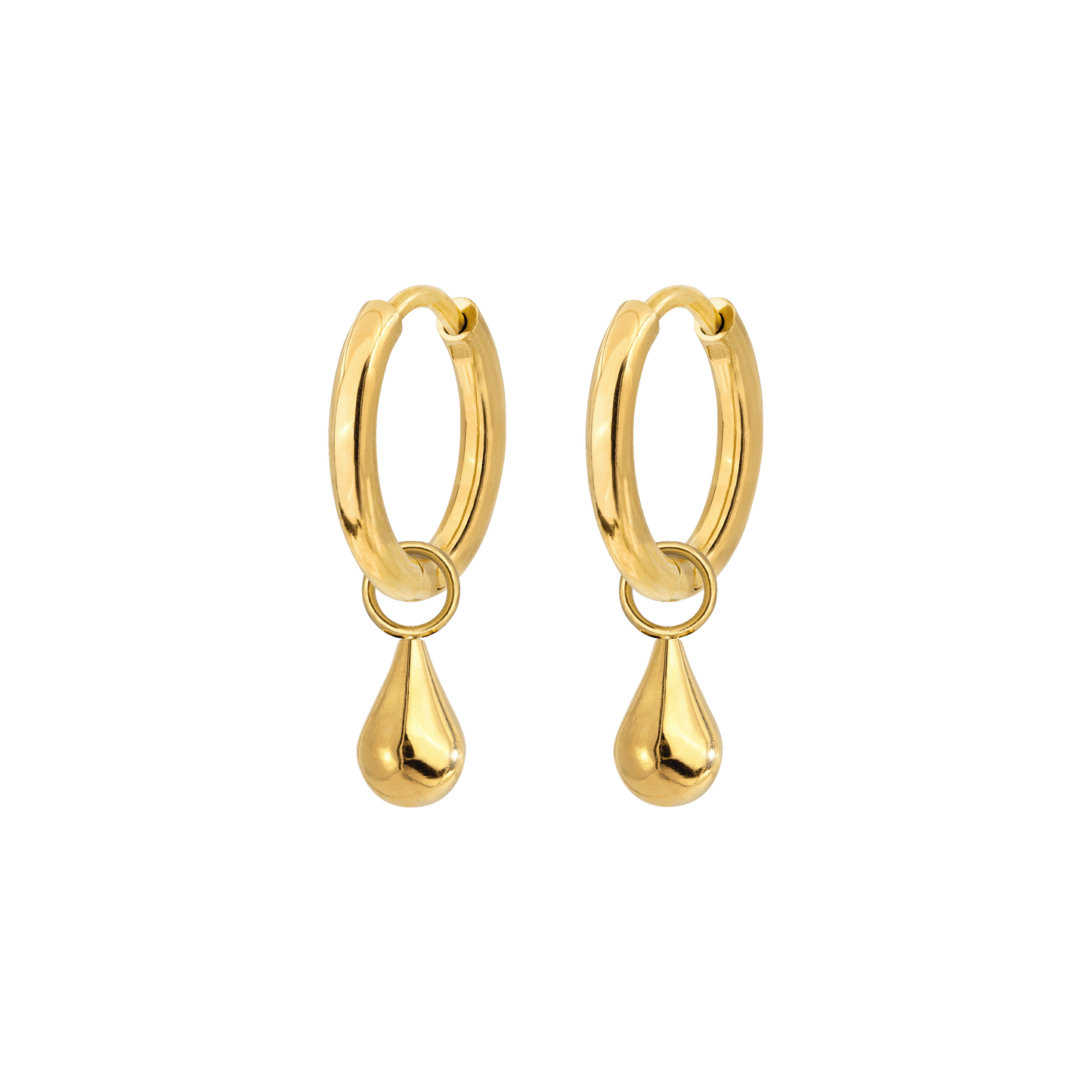 Drop it Hoop Set Small Gold