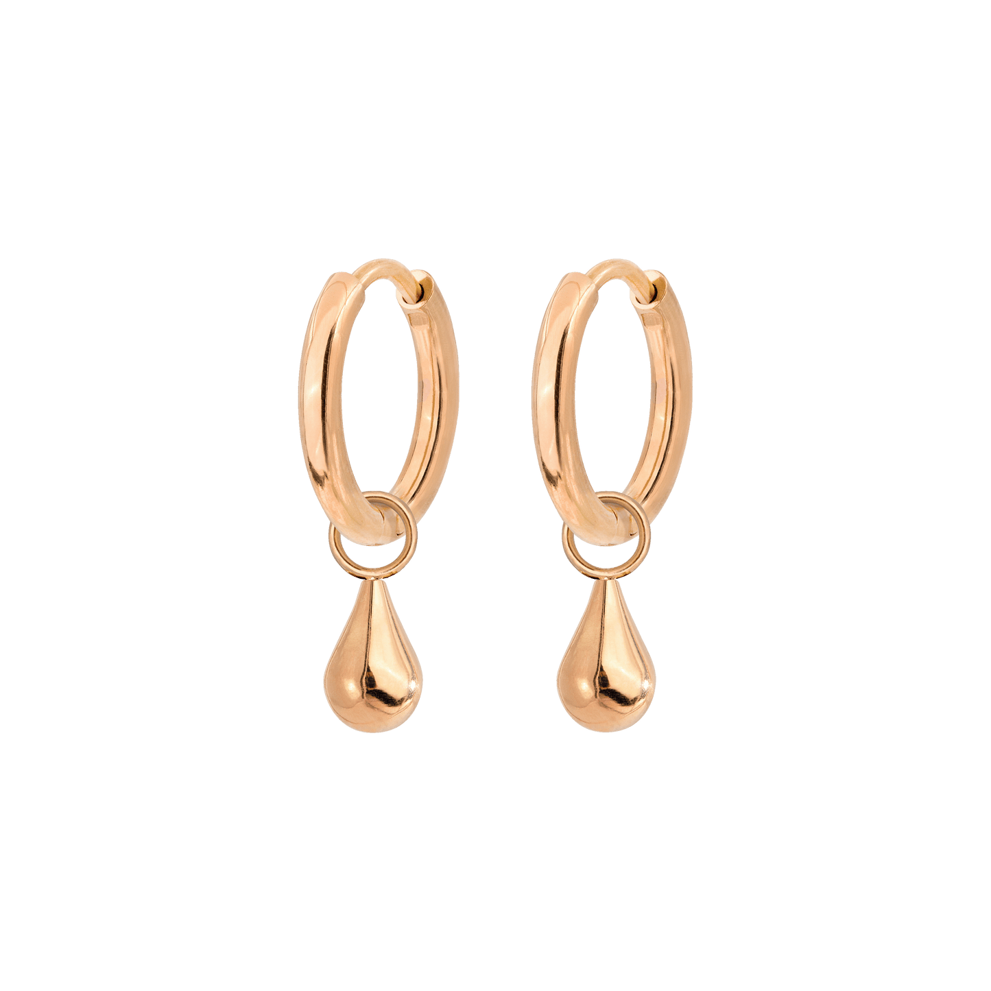 Drop it Hoop Set Small Roségold