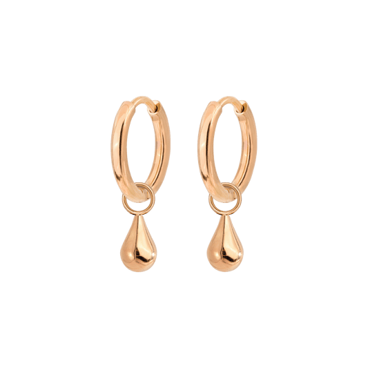 Drop it Hoop Set Small Roségold