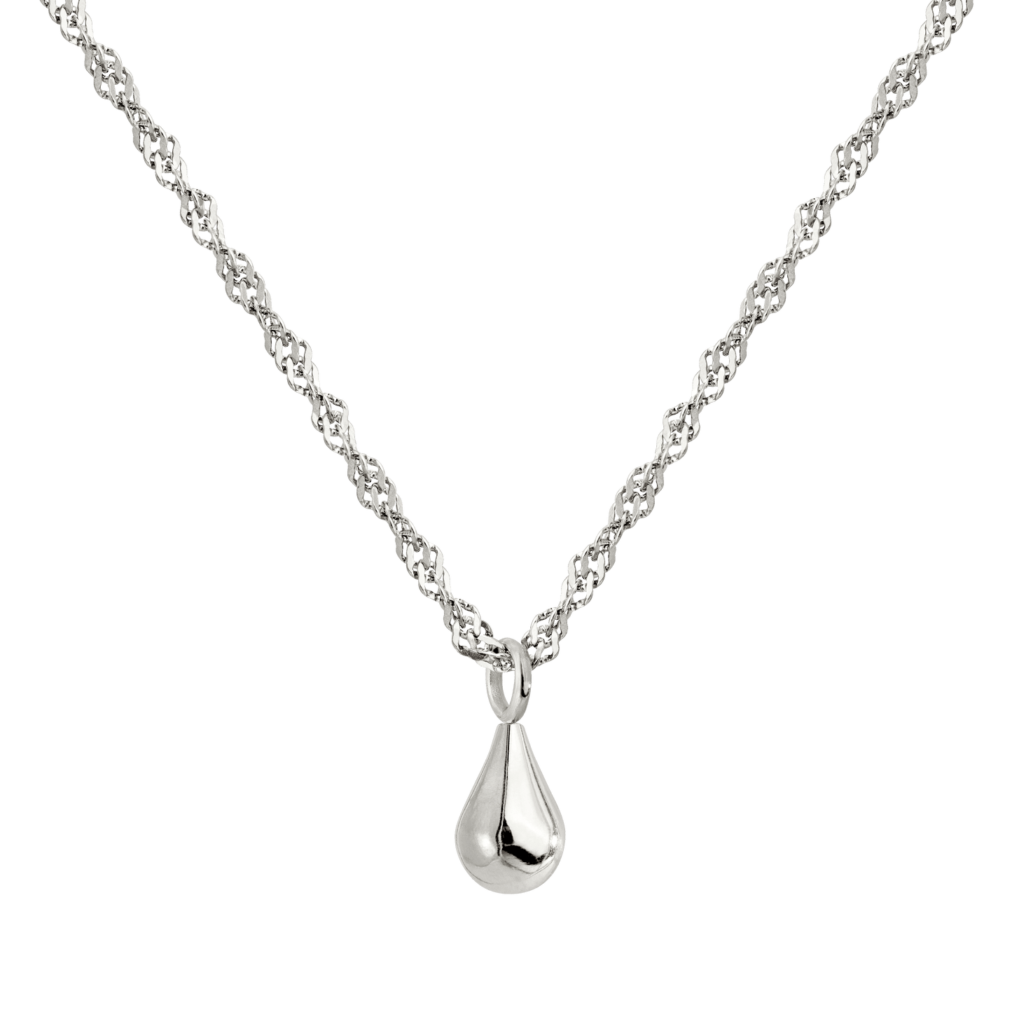 Drop it Necklace Silber