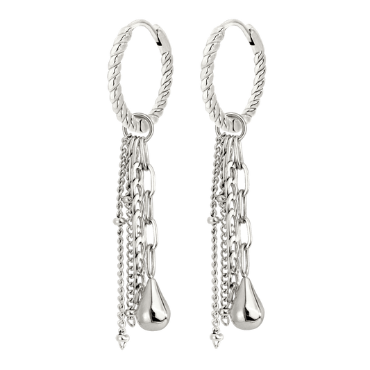 Falling Pieces Paloma Hoop Set Small Silber
