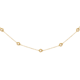Flower 'n' Beads Necklace Gold
