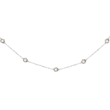 Flower 'n' Beads Necklace Silber