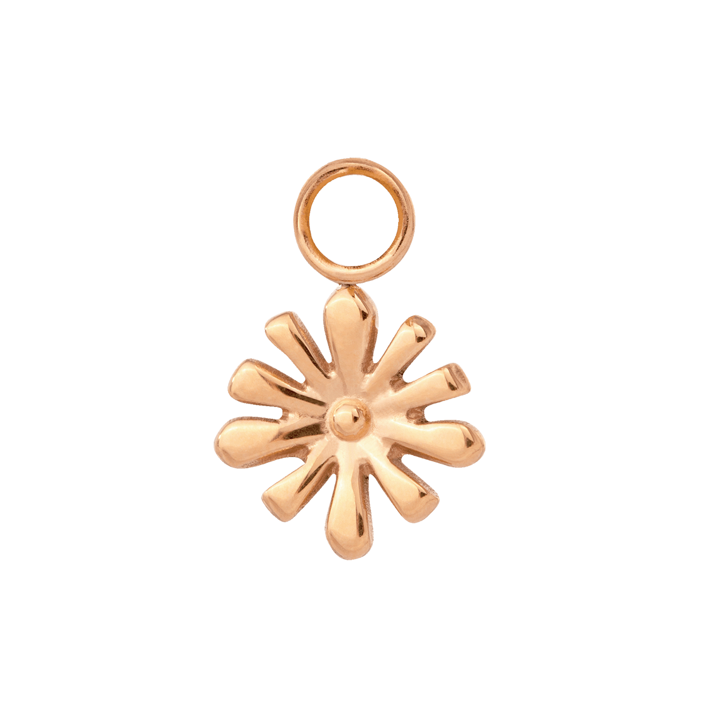 Flowery Hoop Set Medium Roségold