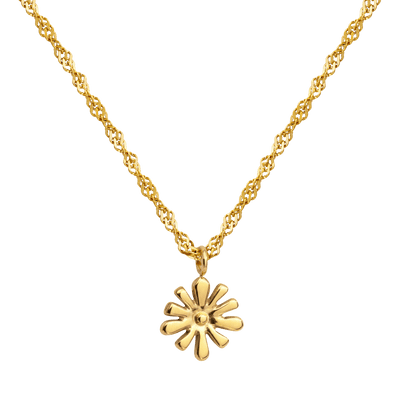 Flowery Necklace Gold