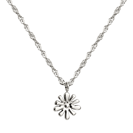 Flowery Necklace Silber