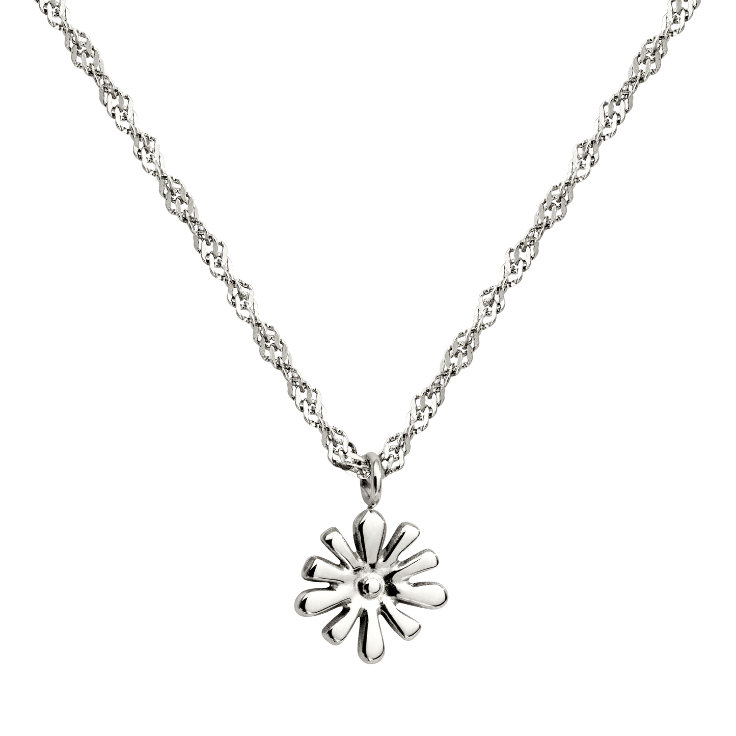 Flowery Necklace Silber