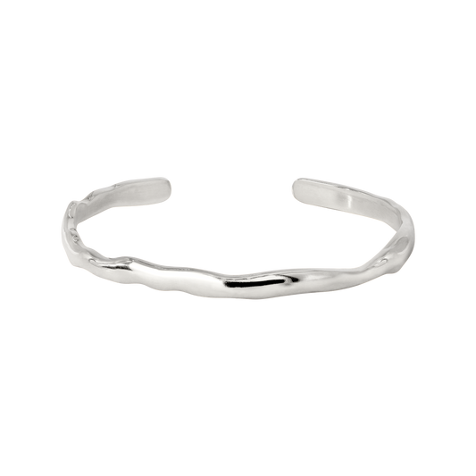 Flowing Bangle Silber