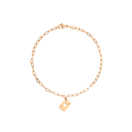 Ace Up the Sleeve Bracelet Roségold