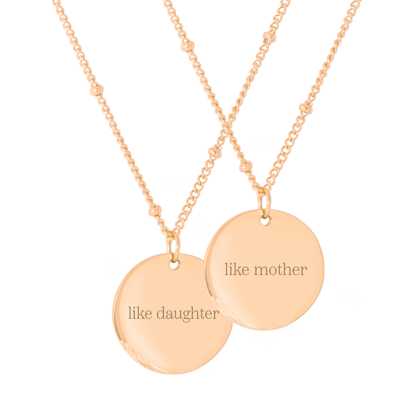 Mother & Daughter Necklace Bundle Roségold