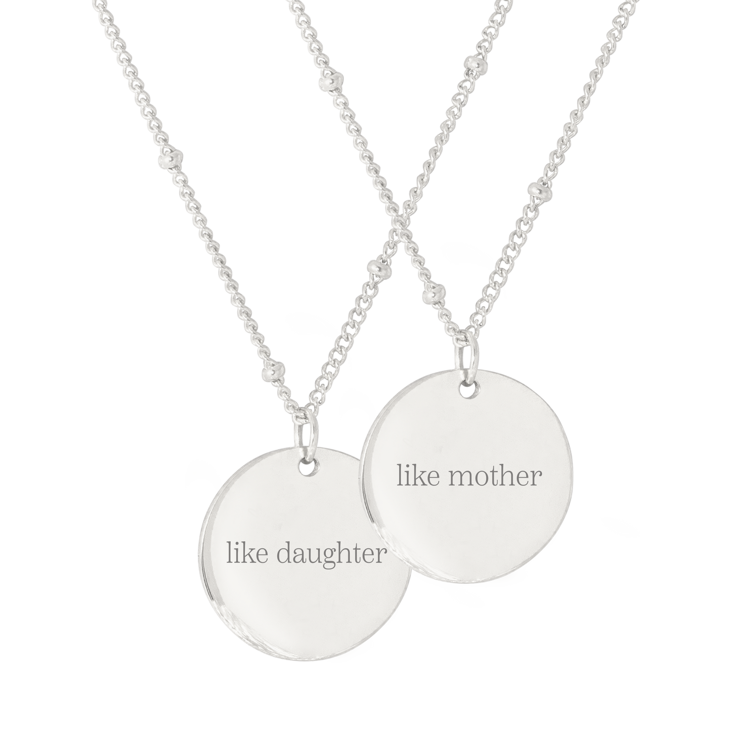 Mother & Daughter Necklace Bundle Silber