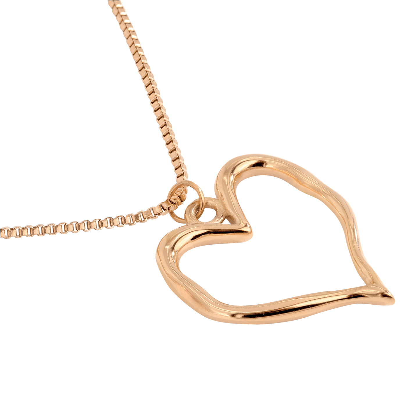 Melting Heart Necklace Roségold