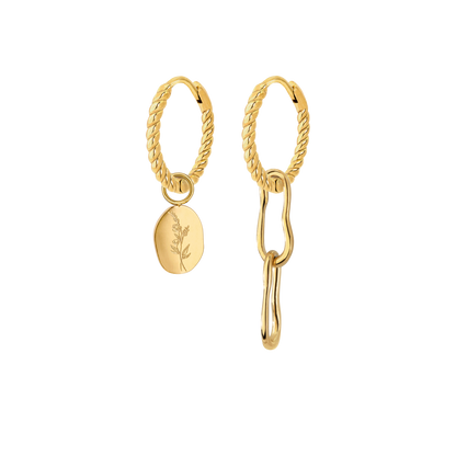 Twisted Hoop Set Small