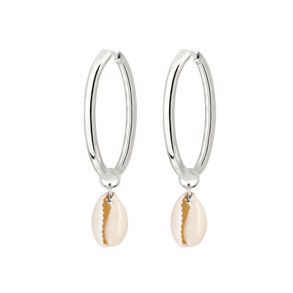 Ocean Whisper Hoop Set Large Silber