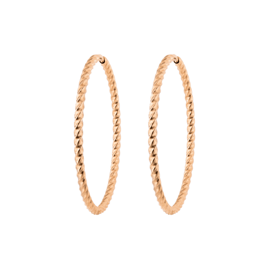 Twisted Hoops Extra Large Roségold