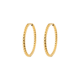 Twisted Hoops Large Gold