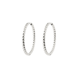 Twisted Hoops Large Silber