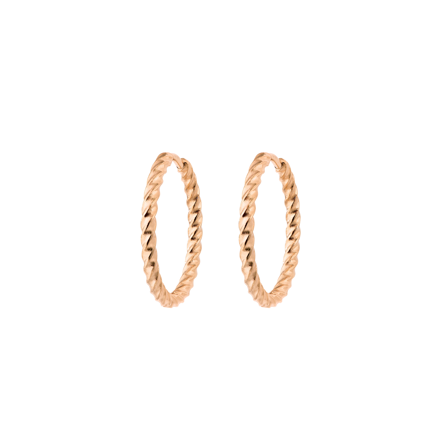 Twisted Hoops Medium Roségold