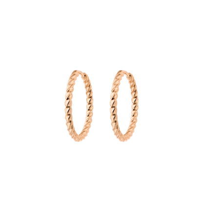 Twisted Hoops Medium Roségold