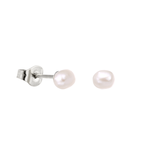 Pure Pearl Studs Silber
