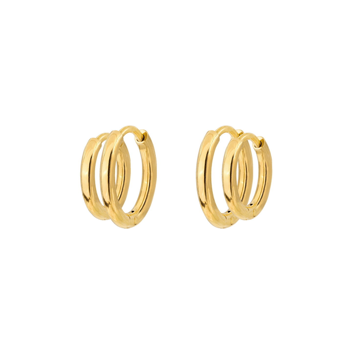 Clean Hoop Bundle Small Gold