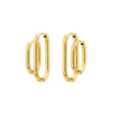 Oval Clean Hoop Bundle Gold