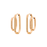 Oval Clean Hoop Bundle Roségold