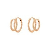 Twisted Hoop Bundle Small Roségold