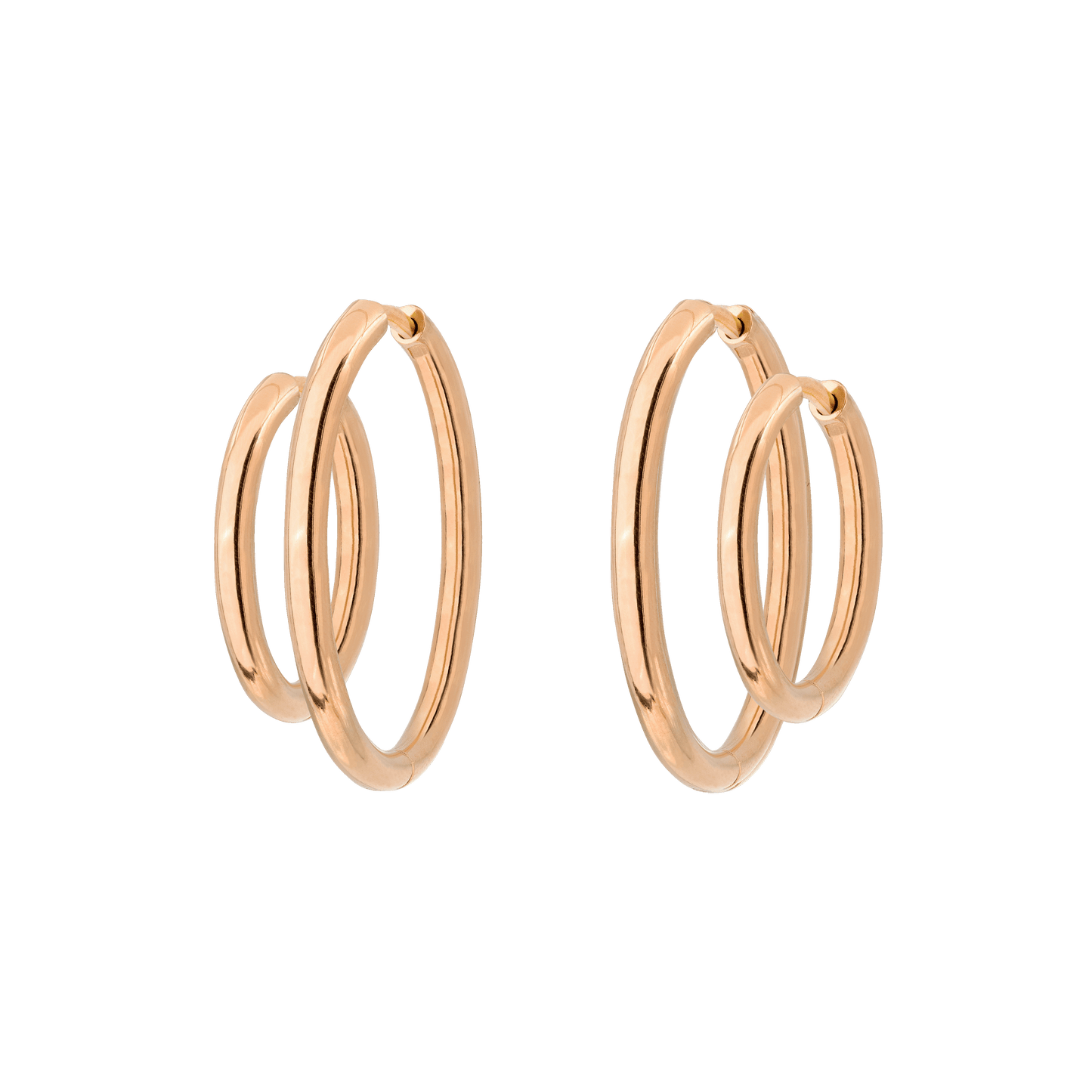 Clean Hoop Bundle Midi Roségold