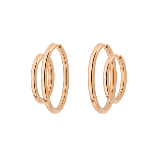 Clean Hoop Bundle Midi Roségold