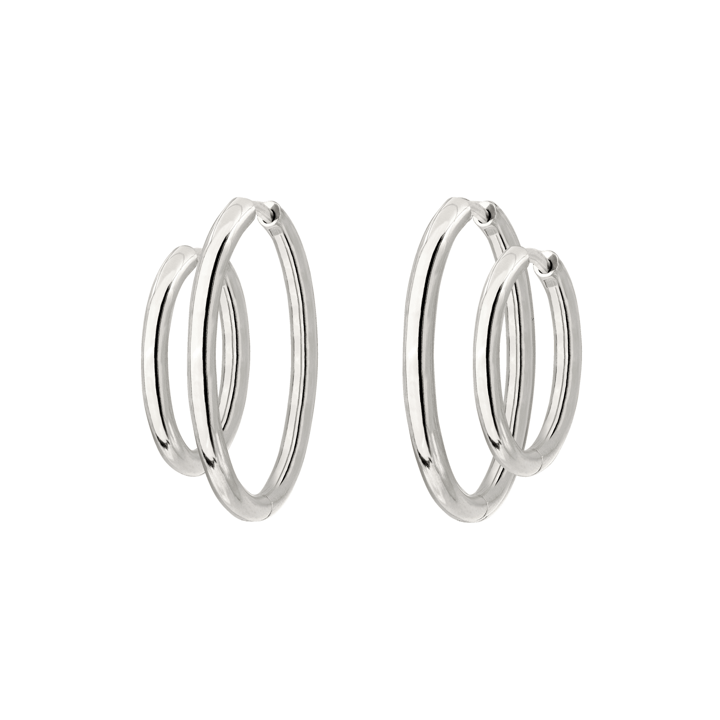 Clean Hoop Bundle Midi Silber