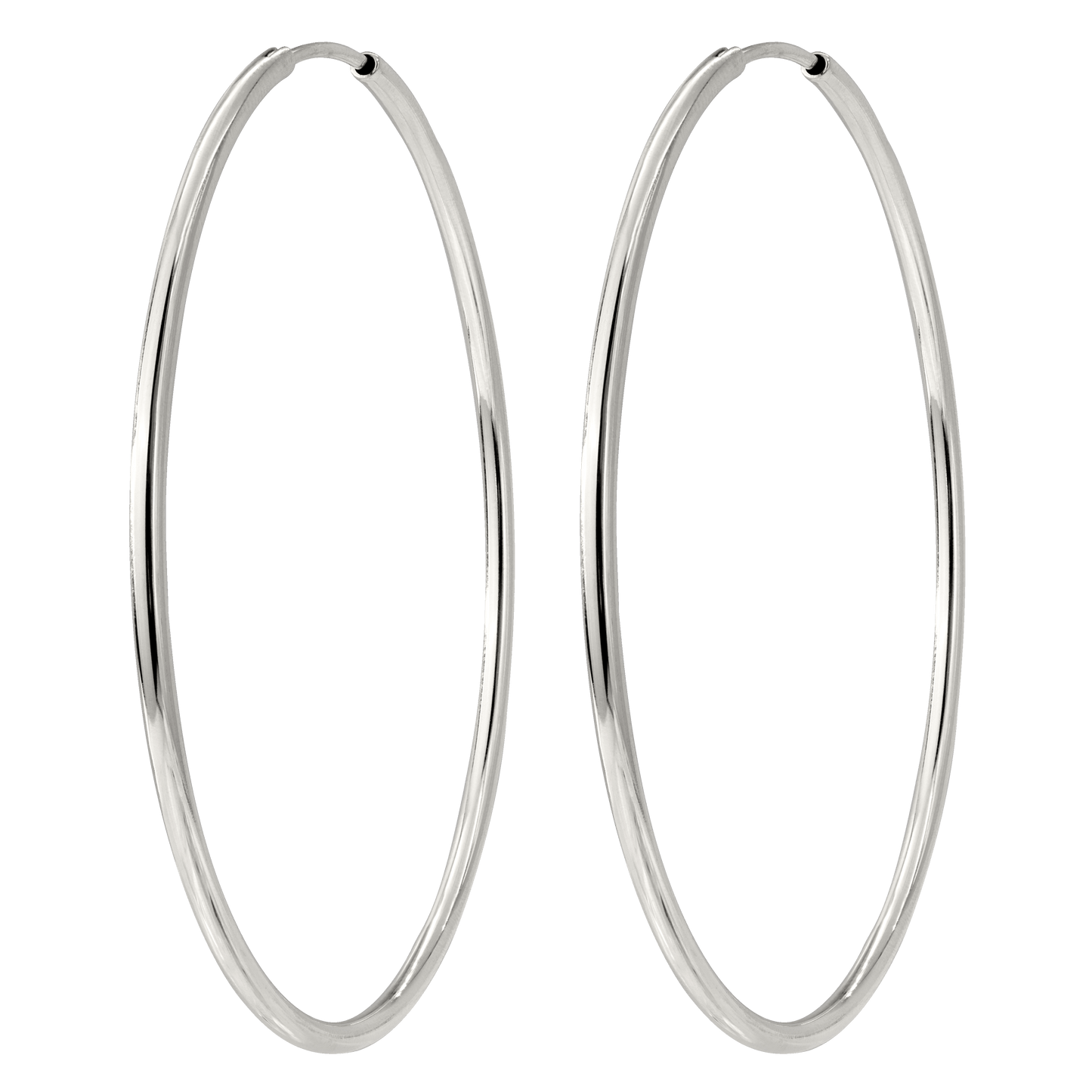 Super Maxi Hoops Silber