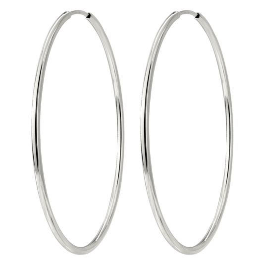 Super Maxi Hoops Silber