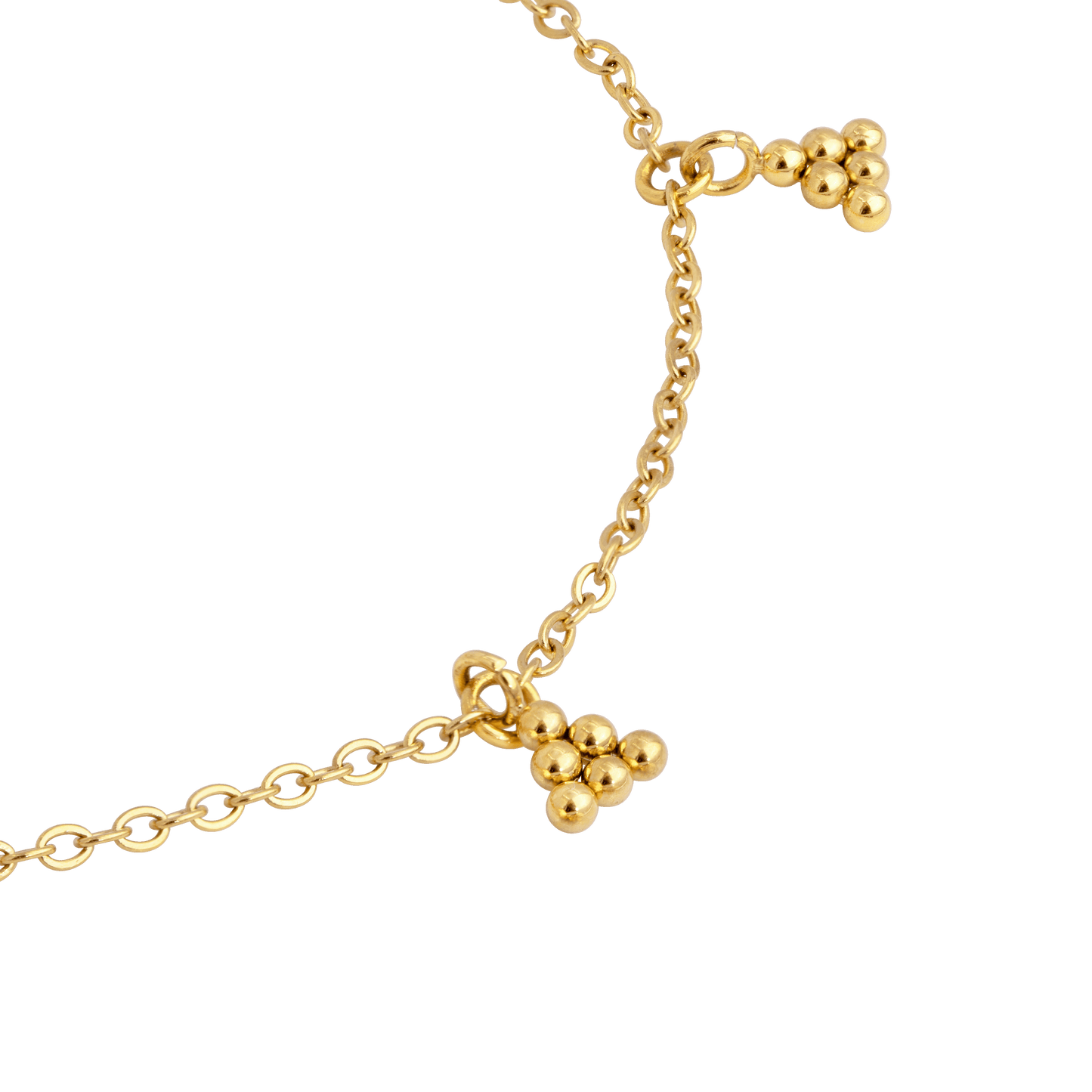 Tiny Beads Anklet Gold