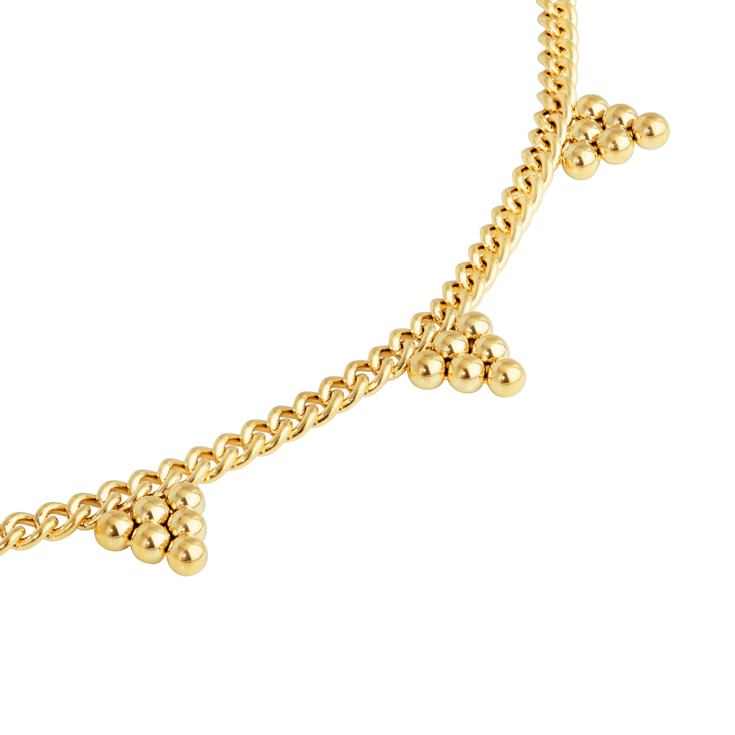 Tiny Beads Necklace Gold