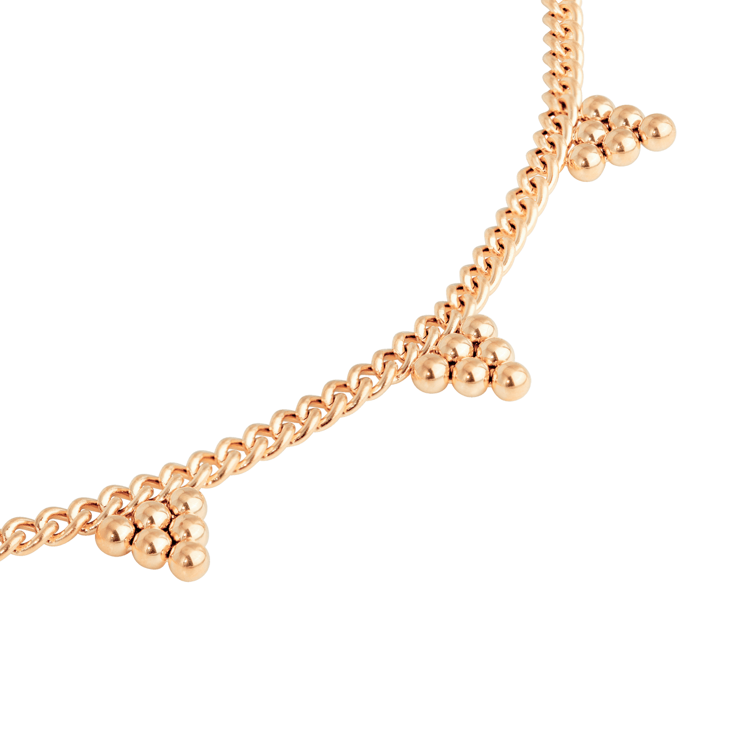 Tiny Beads Necklace Roségold