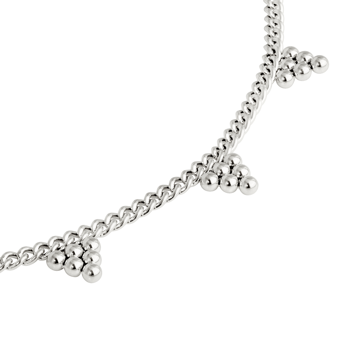 Tiny Beads Necklace Silber
