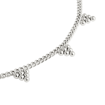 Tiny Beads Necklace Silber