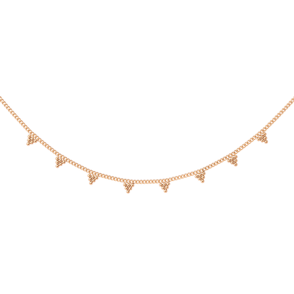 Tiny Beads Necklace Roségold