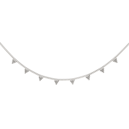 Tiny Beads Necklace Silber