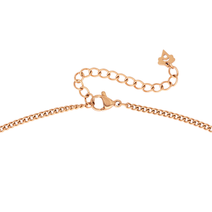 Tiny Beads Necklace Roségold