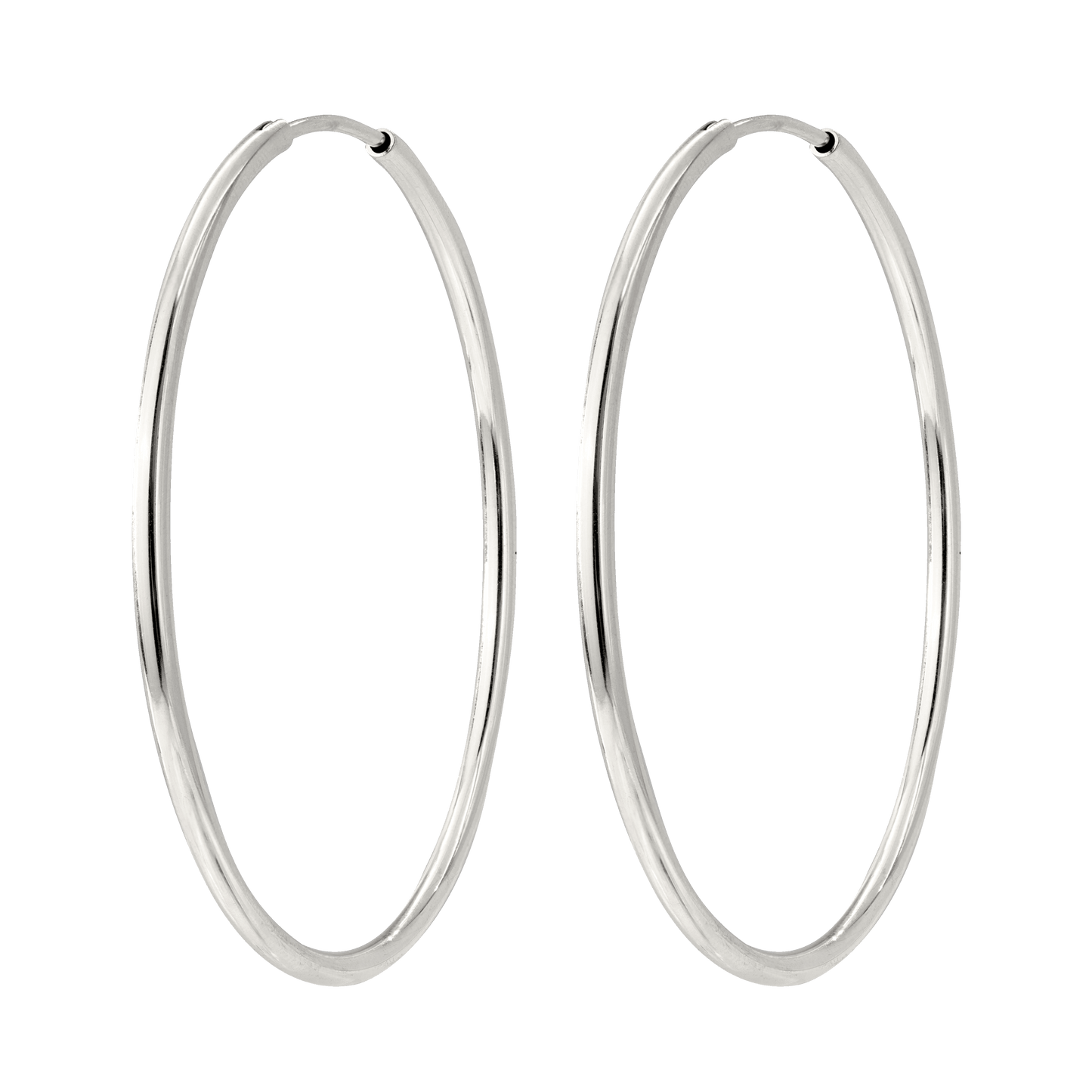 Extra Maxi Hoops Silber