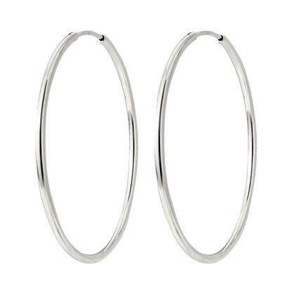 Extra Maxi Hoops Silber