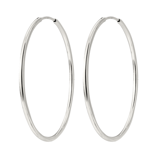 Extra Maxi Hoops Silber