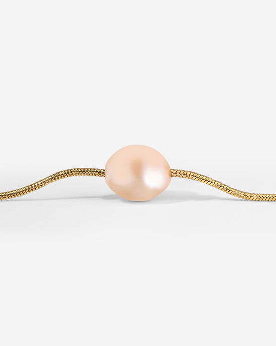 Blush Pearl Choker Gold