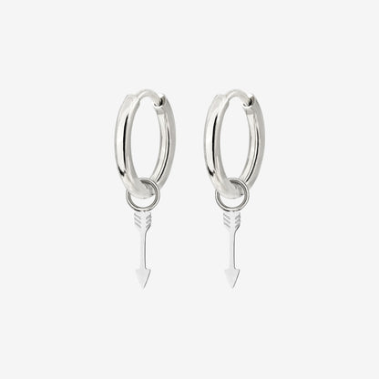 Cupid Arrow Hoopies Silber