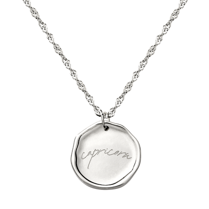 Zodiac Necklace – Capricorn / Steinbock Silber